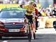 En cykelrytter vinder en etape