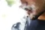 billede af røg fra e-cigaret