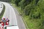 Bulet autoværn på motorvej