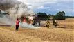 mejetærsker i brand