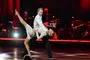 Mads Vad og Michelle Kristensen midt i en dans