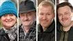 4 landmænd - portrætter - en kvinde og tre mænd