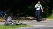 en væltet cykel