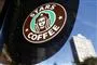 skilt foran starbucks-kopi i Rusland med navnet stars coffee
