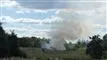 røg fra brand på mark