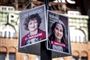 Københavns teknik- og miljøborgmester Line Barfod og socialborgmester Karina Vestergaard Madsen,  hænger som vlgplakater