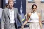Prins Harry og hustruen, hertuginde Meghan, 