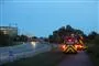 Brandvæsen og en drone i luften