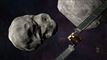 En rumsonde på vej mod en asteroide