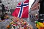 norsk flag og blomster