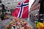 norsk flag og blomster