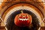 billede af græskar skåret til halloween