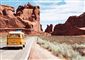 en VW camper i USA
