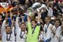 Iker Casillas vogtede gennem 16 sæsoner målet for Real Madrid. Her fejrer han Champions League-sejren i 2014. (Arkivfoto).