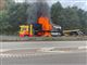 Lastbil i brand