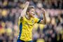 Sigurd Rosted med armene over hovedet
