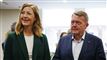 Sofie Carsten Nielsen og Lars Løkke Rasmussen ved siden af hinanden.
