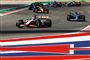 Formel 1-biler på en bane
