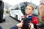 Inger Støjberg interviewes af pressen