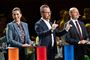 Mette Frederiksen, Jakob Ellemann-Jensen og Søren Pape Poulsen