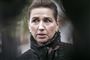 Mette Frederiksen ude foran Marienborg.