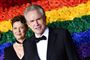 billede af mand og kvinde - han er skuespilleren Warren Beatty