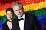billede af mand og kvinde - han er skuespilleren Warren Beatty