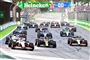 F1-biler på en bane