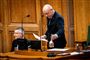 Søren Gade (V) er tirsdag valgt som midlertidig formand for Folketinget, efter at medlemmerne var samlet første gang efter valget 1. november. (Arkivfoto).