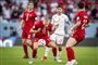 fodboldspillere i aktion 
