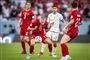 fodboldspillere i aktion 