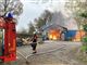 brand i en lagerhal