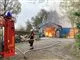 brand i en lagerhal