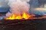 Lava skydes op i luften
