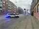 politi afspærrer gade