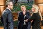 Pernille Vermund (th.) mener, at Jakob Ellemann-Jensen (tv.) får svært ved at komme tilbage til den blå blok senere, hvis han går i regering med Socialdemokratiet. (Arkivfoto).