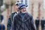 Dronning Margrethe i pels udenfor