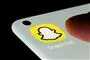 Snapchat -logo på telelfon