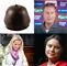 en flødebolle og tre personer