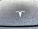 køler på teslabil med logo