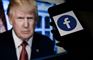 Trump og telefon med Facebooklogo