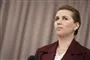 Mette Frederiksen taler på pressemøde