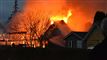 brand og høje flammer