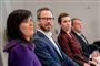 Jakob Ellemann-Jensen sammen med Sophie Løhde, Mette Frederiksen og Lars Løkke-Rasmussen