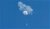 ballon set i luften efter nedskydning