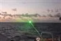 En laserstråle på havet