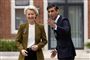 Storbritanniens premierminister, Rishi Sunak, tog mandag i mod EU-Kommissionens formand, Ursula von der Leyen, i Windsor. Her indgik de to parter en ny aftale om implementeringen af Nordirland-protokollen.