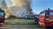 brand og meget røg