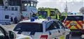 politi og ambulance på havn