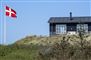 sommerhus med dansk flag 